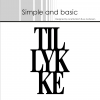 Simple and Basic die - TILLYKKE