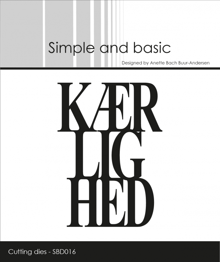 Simple and Basic die - KÆRLIGHED