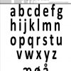 Simple and Basic die - Alphabet - Small Letters. Alfabet med små bogstaver.
