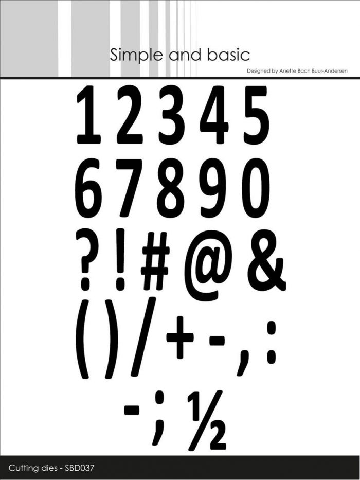 Simple and Basic die - Numbers. Alle tal, samt tegn og symboler