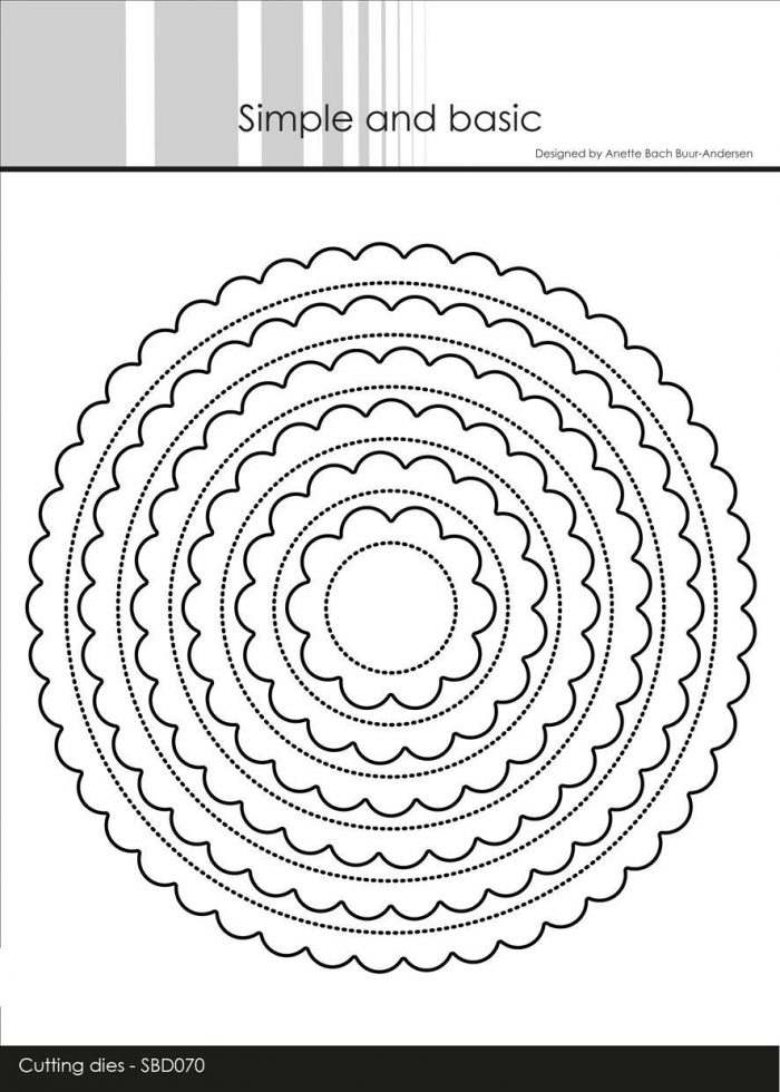 Simple and Basic die - Pierced Scalloped Circles - cirkel rammer med bølgekant