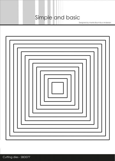 Simple and Basic die - firkanter rammer kvadrat