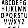 Simple and Basic die - Alphabet XXL - capital letters - Alfabet store bogstaver