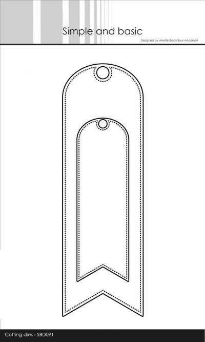 Simple and Basic die - add-on long tags - hulmønster pierced