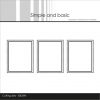 Simple and Basic die - 3 Windows w/pierced Frame firkant vinduer shakerkort