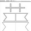 Simple and Basic die - Flag Large pierced hulmønster stiplet kant splitflag