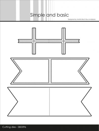 Simple and Basic die - Flag Large pierced hulmønster stiplet kant splitflag