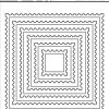 Simple and Basic die - Stamp Squares - firkant kvadrat pierced frimærkekant