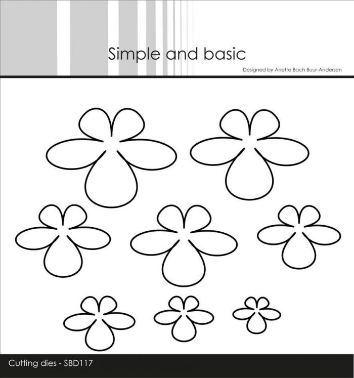 Simple and Basic die - Sweet Flowers - blomster design