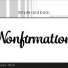 Simple and Basic die - tekst Nonfirmation