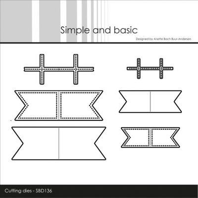 Simple and Basic die - Flag Small pierced hulmønster stiplet kant splitflag