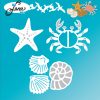 by lene Crab and miscellaneous krabbe muslingeskaller musling søstjerne sneglehus starfish