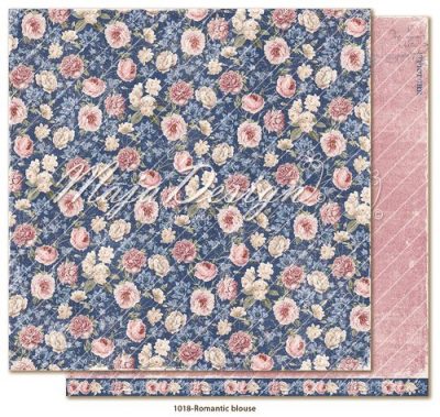 DEN-1018 Maja Design Paper Romantic Blouse karton papir blomster romantisk konfirmation