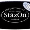 StazOn sværte sort tørrer hurtigt pude ink stempel
