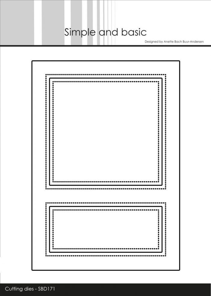 Simple and Basic die - Slim Card Wonky Window Frame A6