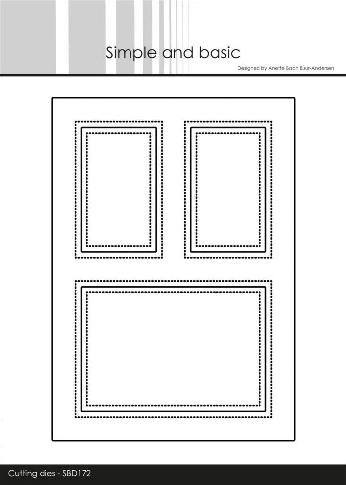 Simple and Basic die - Slim Card Wonky Window Frame A6