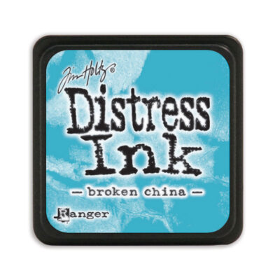 Distress Mini Ink Tim Holtz Broken China blå stempelsværte