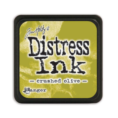 Distress Mini Ink Tim Holtz Crushed Olive grøn stempelsværte