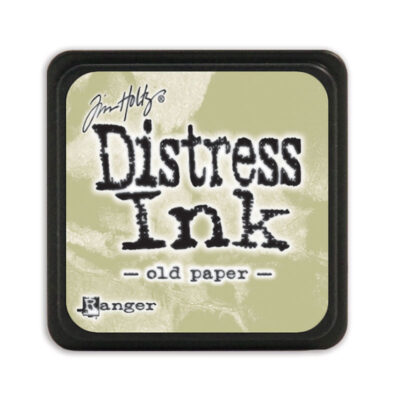 Distress Mini Ink Tim Holtz Old Paper grå stempelsværte