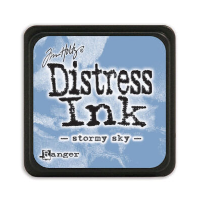 Distress Mini Ink Tim Holtz stormy sky blå stempelsværte