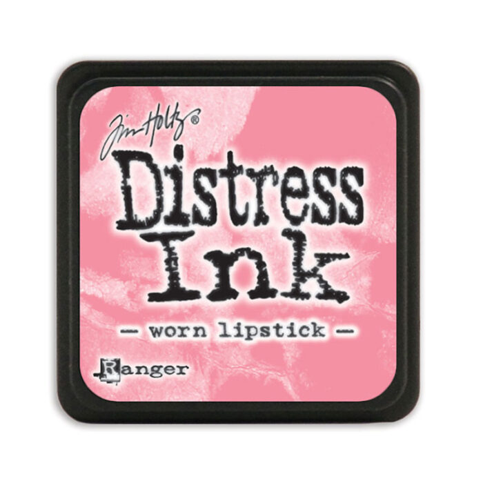 Distress Mini Ink Tim Holtz worn lipstick lyserød pink stempelsværte