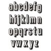 664728 Alphanumeric Shadow Lower alfabet