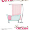 CC-147 Cottage Cutz Bathtub & Shower Curtain badekar badeforhæng håndklæde