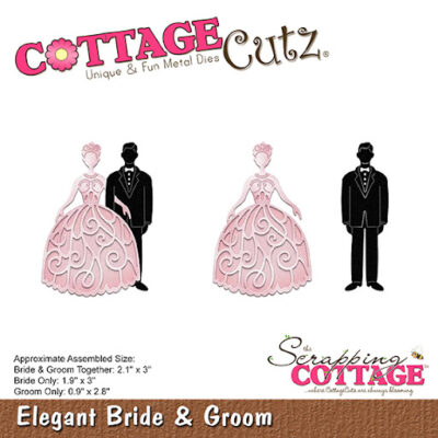 CC-318 Cottage Cutz Elegant Bride & Groom brudepar bryllup brud brudgom ægteskab marriage wedding