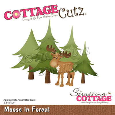 CC-685 Cottage Cutz Moose in Forest rendsyr skov elg rådyr dådyr
