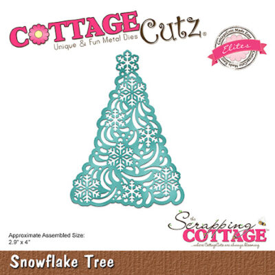 CCE-477 Cottage Cutz die Snowflake Tree snefnug træ iskrystaller