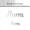SBH002 Simple and Basic Hot Foil Plate Hurra tekster glimmer spellbinders folietryk