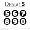 D5D045 Design5 die Circle Numbers cirkel tal cutting die