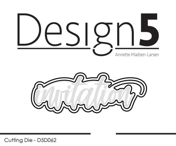 D5C072 Design5 stempel Invitation D5D062