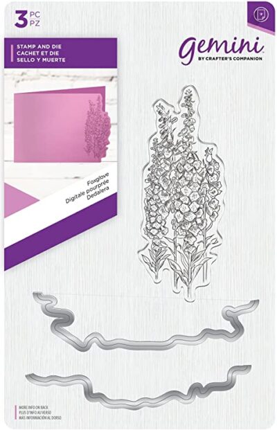 Gemini Foxglove hyacint card cutting die