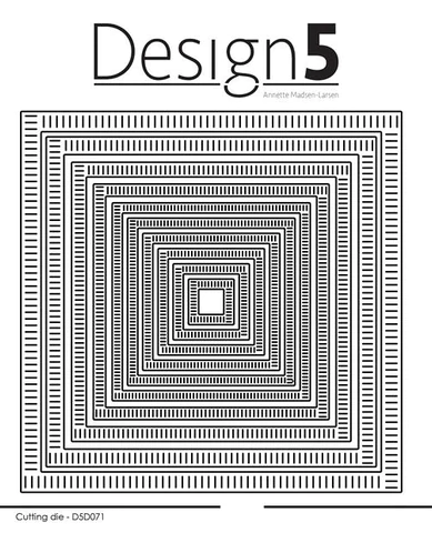 D5D071 Design5 die Square Stripes stribet striber kant