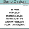 131529 Barto Design clearstamp Add-on: Tillykke tekster stempel stempler