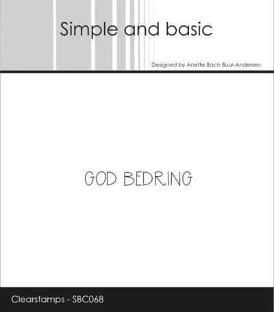 SBC068 Simple and Basic clearstamp God Bedring stempel stempler