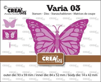 CLVaria03 Crealies die Monarch Butterfly monark sommerfugl