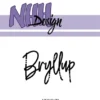 NHHC178 + NHHD178 NHH Design sæt Bryllup tekster brudepar brudgom brud stempel stempler