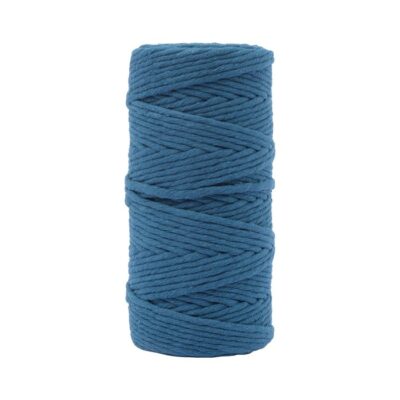 11305-11 Macrame macramé macrame cord snor bomuldssnor mørkeblå blå darkblue oceanblue blue