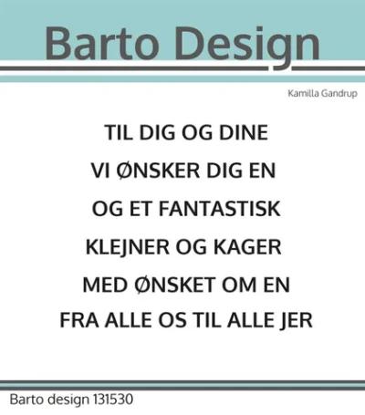 131530 Barto Design Juletekster