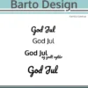 131532 Barto Design clearstamp God Jul stempel