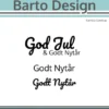 131533 Barto Design Clearstamp God Jul Godt Nytår Stempel