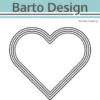 135008 Barto Design die Layered Hearts ex. hjerter cutting die julehjerte