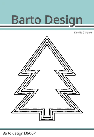 135009 Barto Design Die Layered Christmas Trees juletræ grantræ