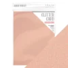9955E Craft Perfect Glitter Card Pink Frosting lyserød glimmer papir karton