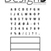 D5C101 Design5 Stempel Lightbox alphabet alfabet stempel clearstamp