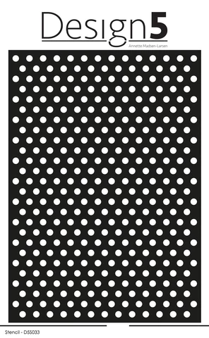 D5S033 Design5 Stencil Small Dots små prikker polkaprikker skabelon