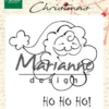 PP2807 Marianne Design clearstamp Santa Claus julemanden ho ho ho juletekst nissehue stempel stempler