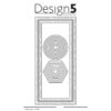 Design5 dies Slimcard Frames Circles Hexagons D5D009 rammer slimcard cirkler heksagoner cirkel